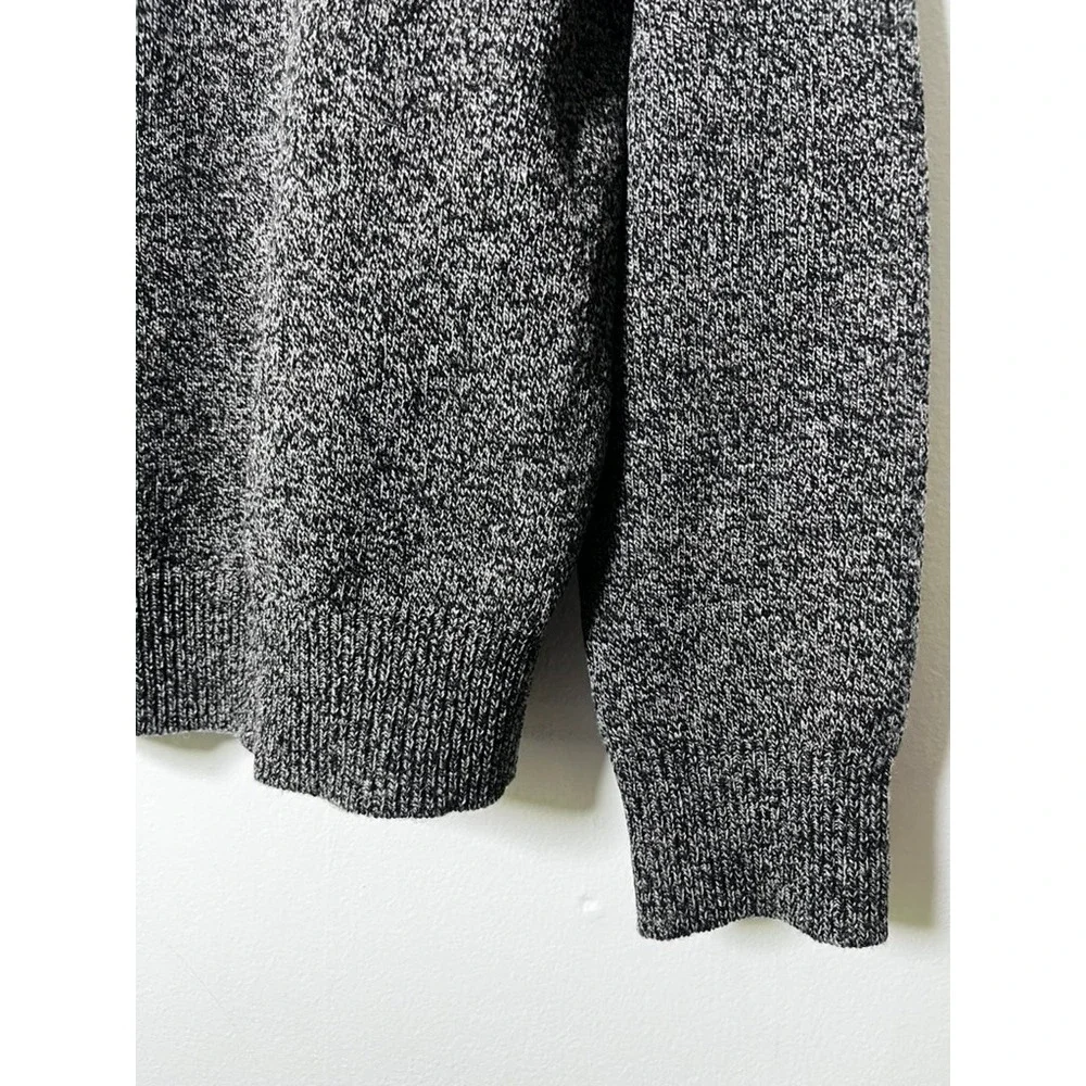 J. Crew Men's Lambswool V-Neck Slim Fit Sweater Gray Pullover Knit size large
